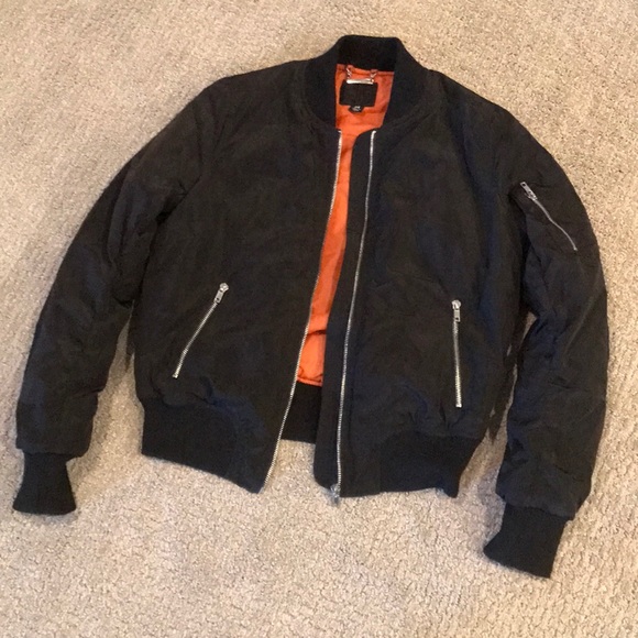 bomber jacket orange inside